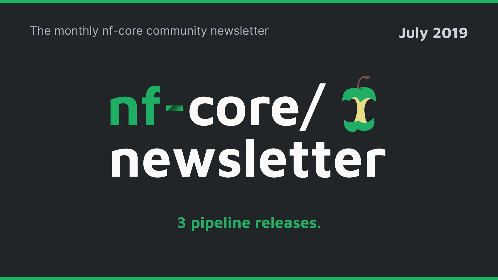 nf-core newsletter — July 2019
