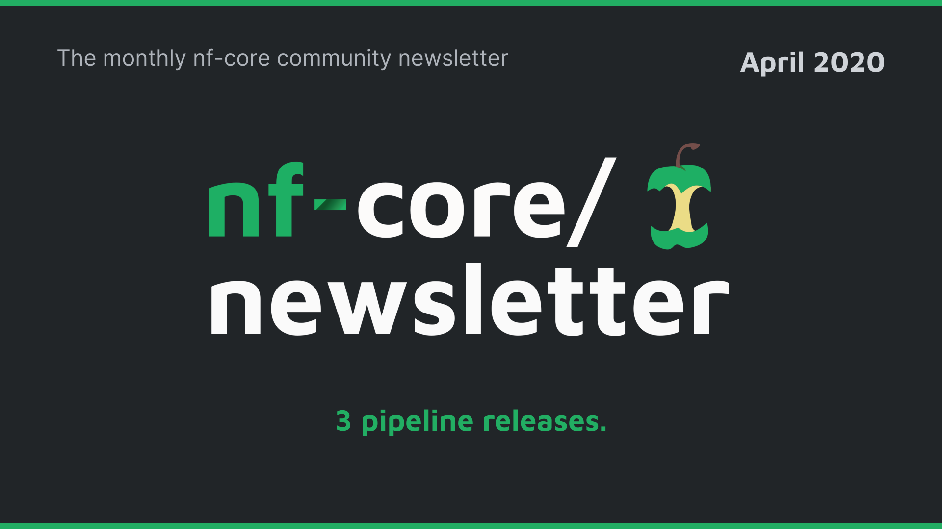 nf-core newsletter — April 2020
